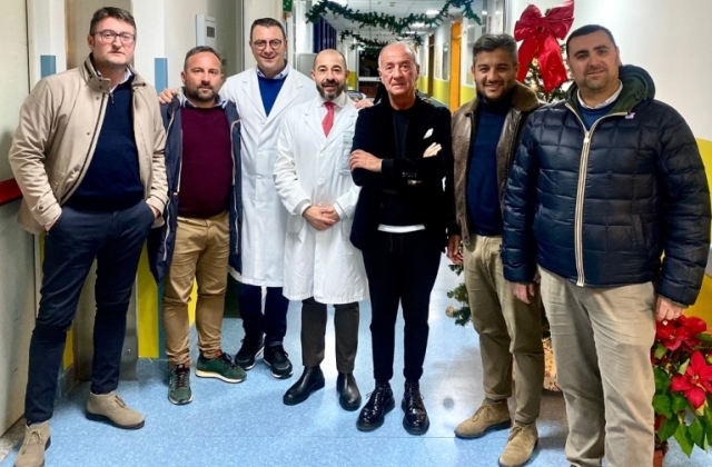 Visita solidale del "Niscemi football" all’Unità operativa di riabilitazione dell’Ospedale “Suor Cecilia Basarocco”